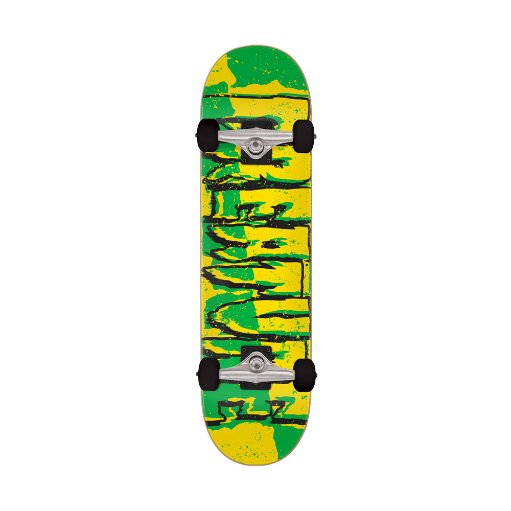 7.5in x 28.25in RIPPED LOGO SKATEBOARD COMPLETE – ハスコオンライン