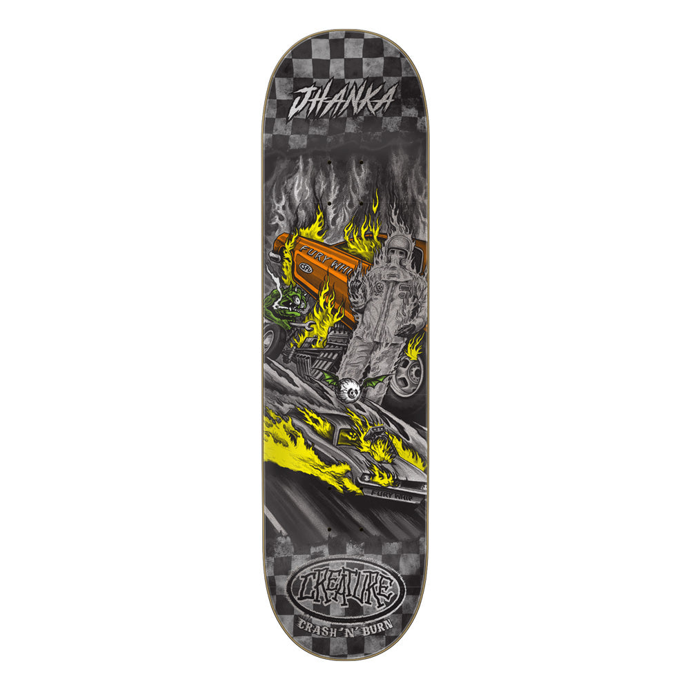 8.375in x 32.0in JHANKA CRASH AND BURN VX PRO SKATEBOARD DECK