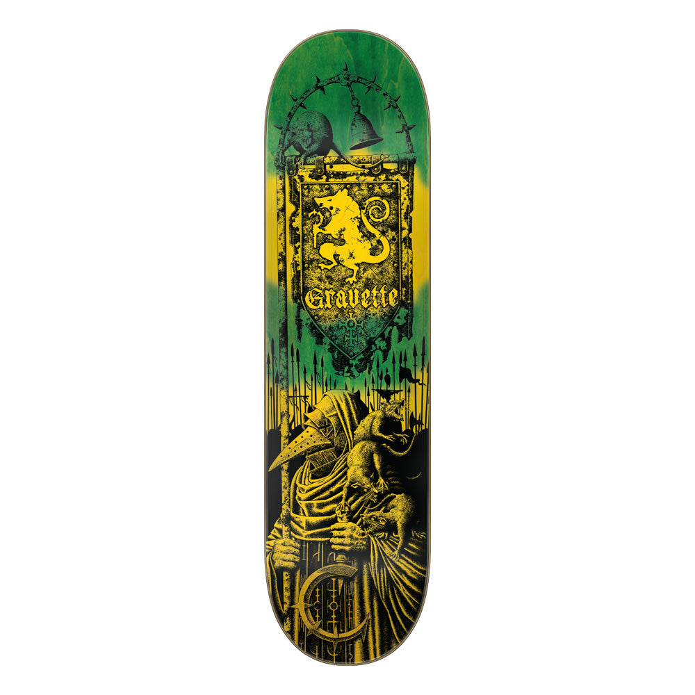 8.3in x 32.2in GRAVETTE MESSENGER VX PRO SKATEBOARD DECK
