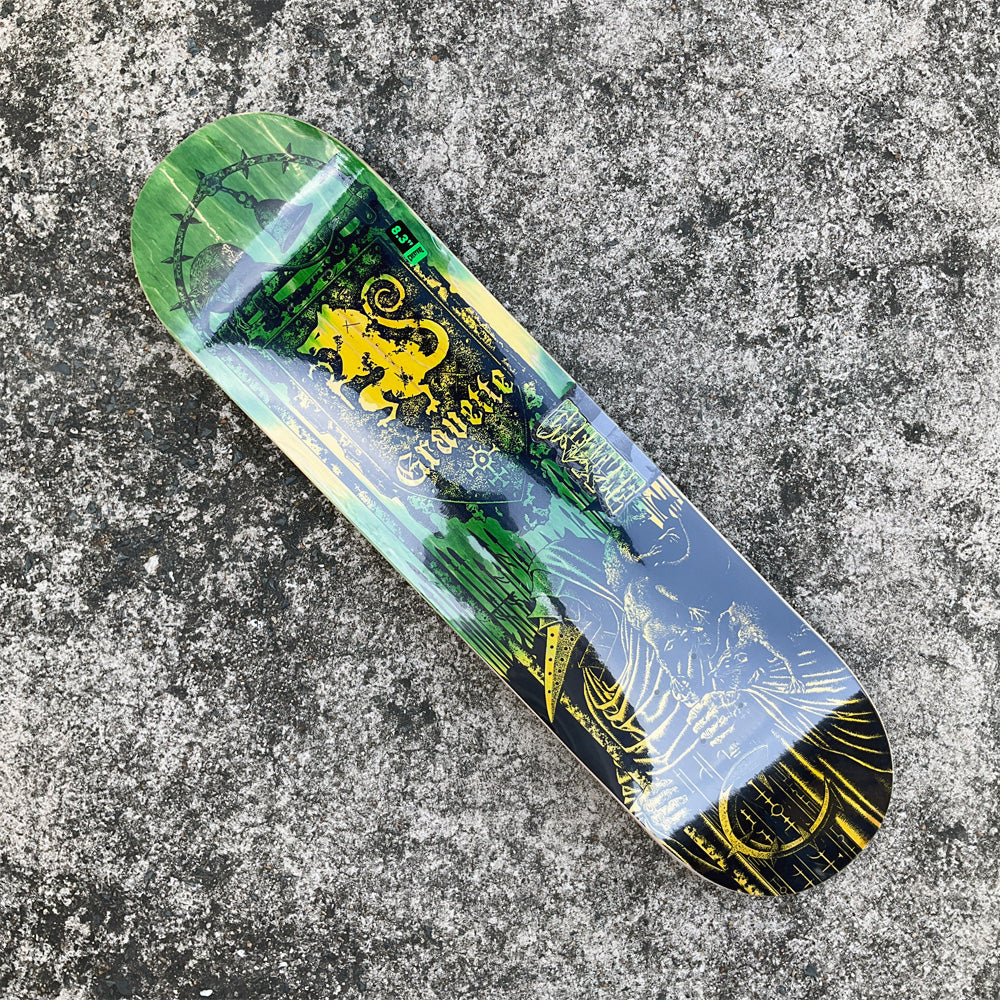 8.3in x 32.2in GRAVETTE MESSENGER VX PRO SKATEBOARD DECK