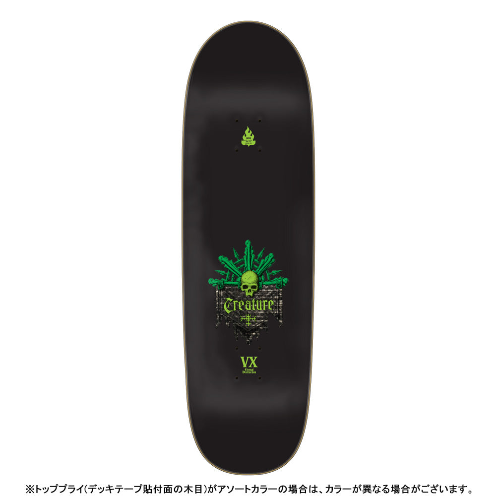 9.25in x 31.95in TEAM MESSENGER VX TEAM SKATEBOARD DECK