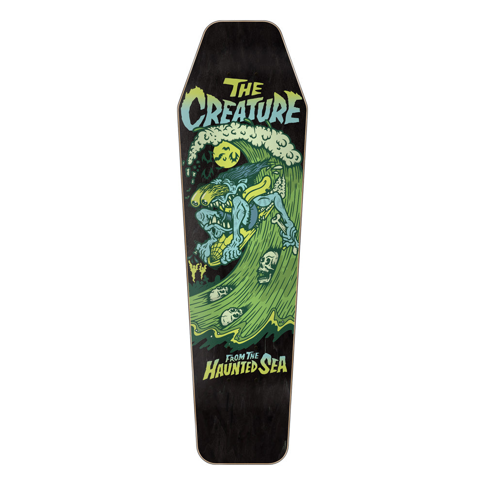 8.47in x 28.8in HAUNTED SEA SKATEBOARD DECK