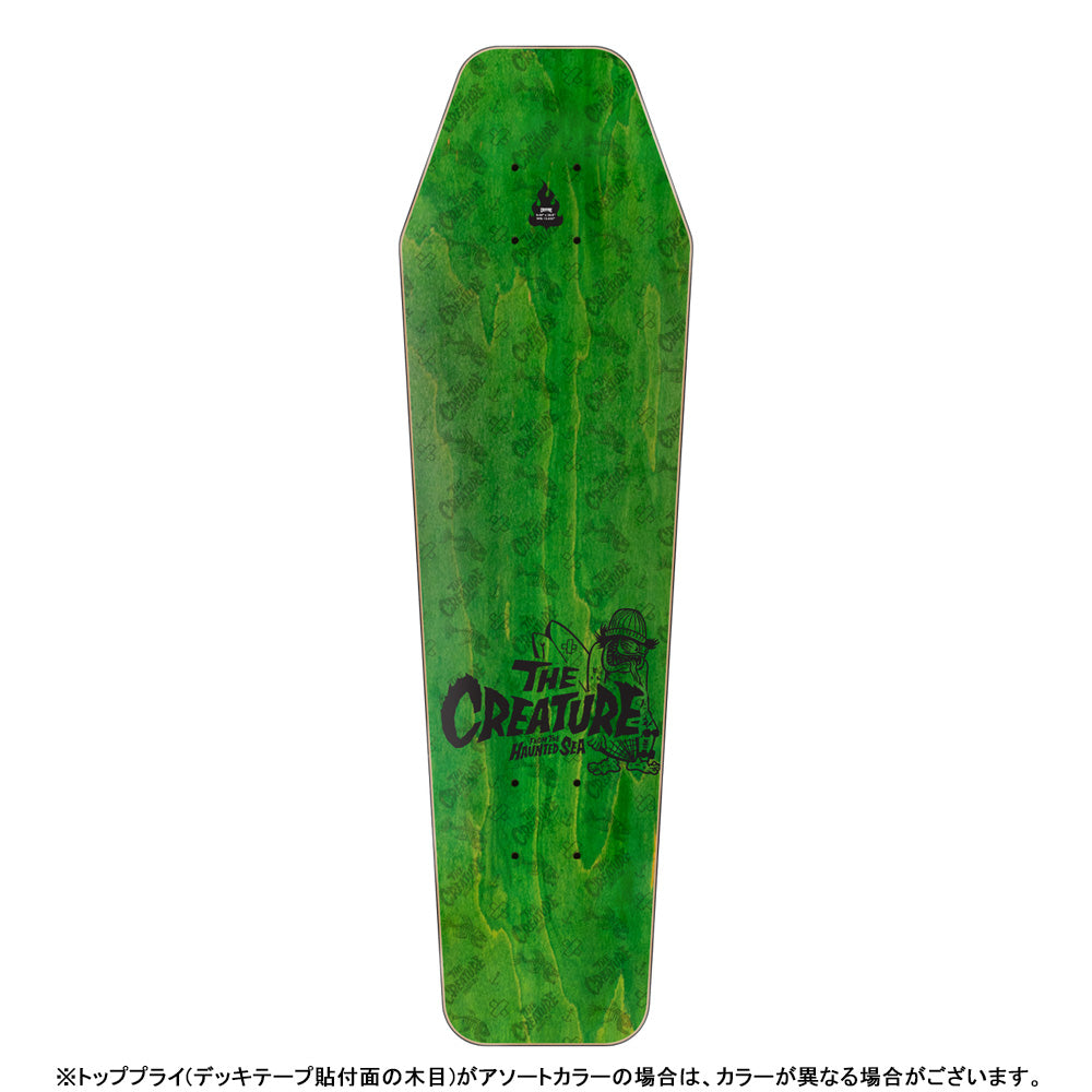 8.47in x 28.8in HAUNTED SEA SKATEBOARD DECK