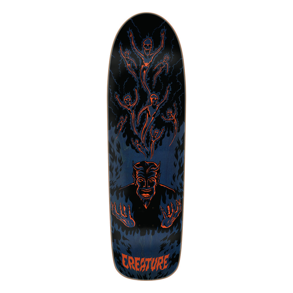 9.3in x 31.925in HELL SKATEBOARD DECK