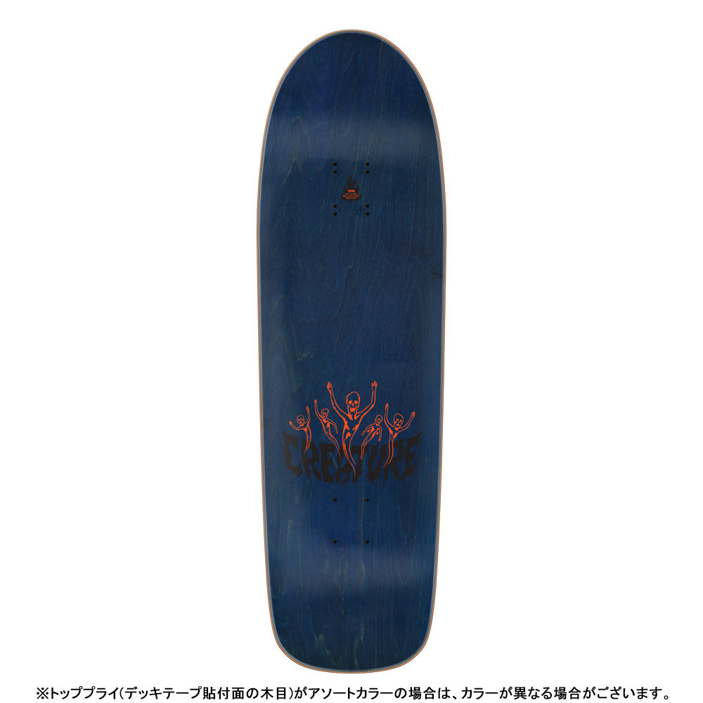 9.3in x 31.925in HELL SKATEBOARD DECK