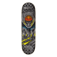 8.51in x 31.88in RUSSELL CRASH AND BURN PRO SKATEBOARD DECK