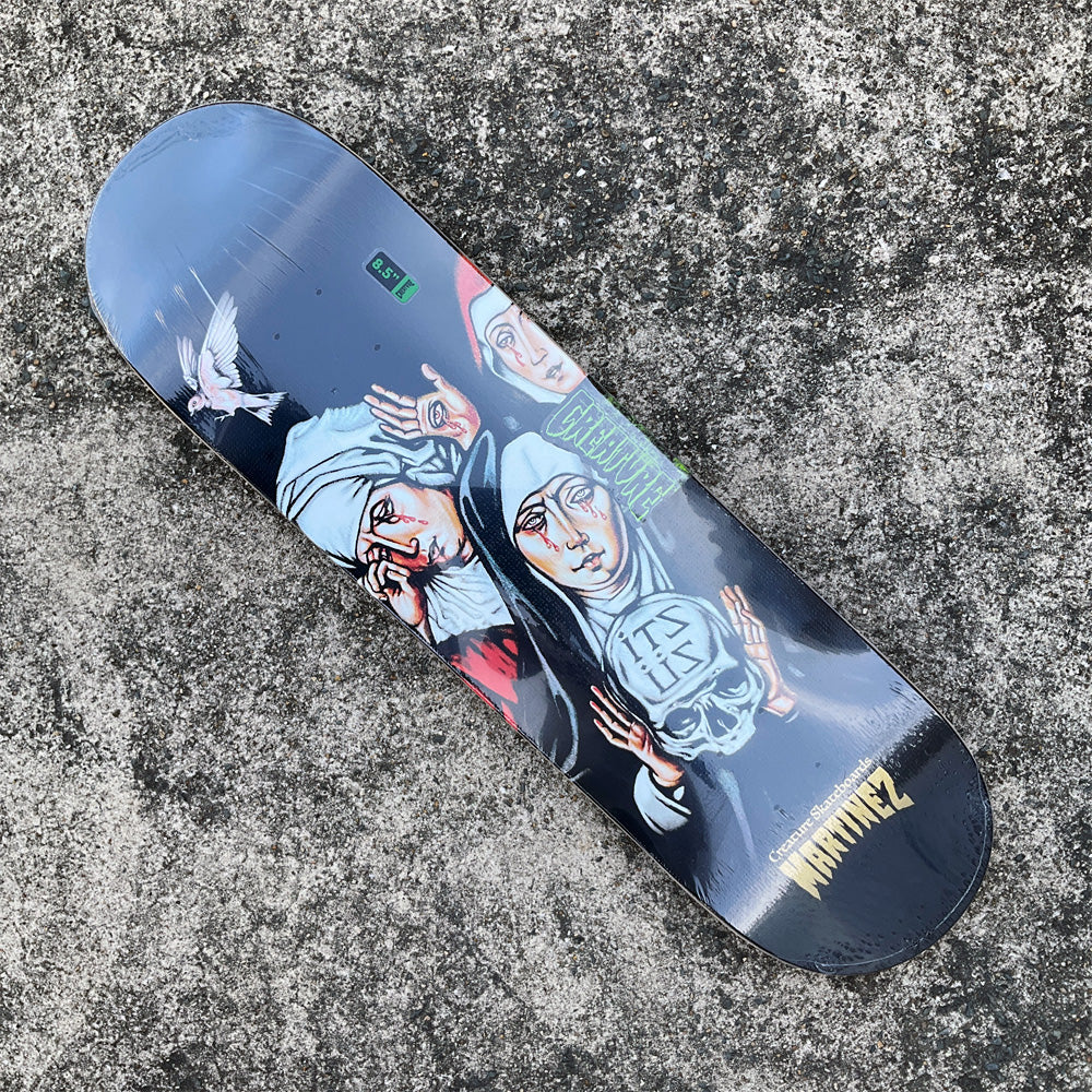 8.51in x 31.88in MARTINEZ ITS US WITCHES PRO SKATEBOARD DECK