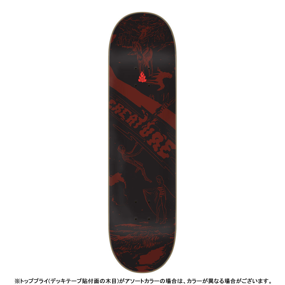 8.25in x 32.04in LOCKWOOD LOST TRAIL PRO SKATEBOARD DECK