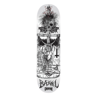 8.6in x 32.11in BAEKKEL BLK MTL PRO SKATEBOARD DECK