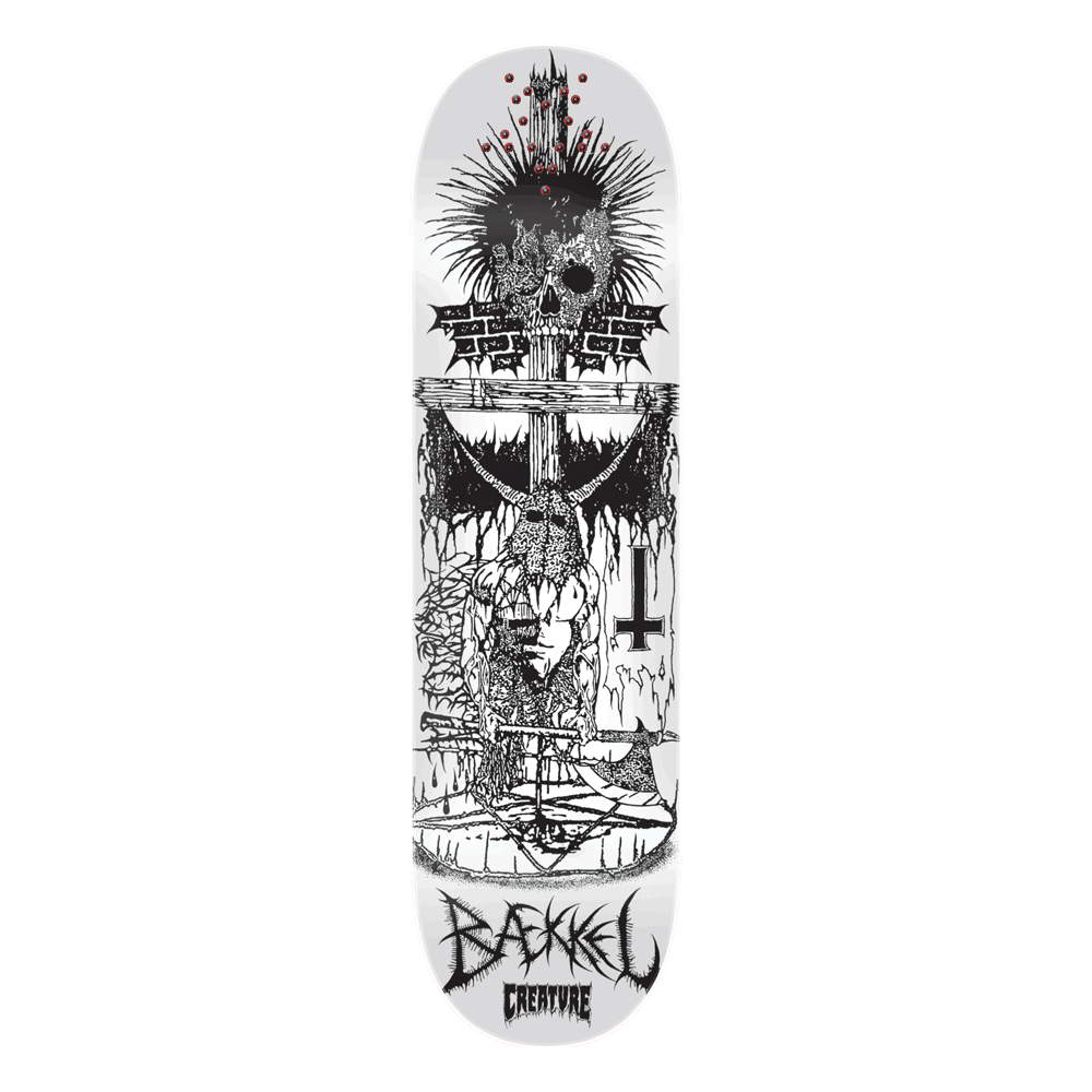 8.6in x 32.11in BAEKKEL BLK MTL PRO SKATEBOARD DECK – ハスコ