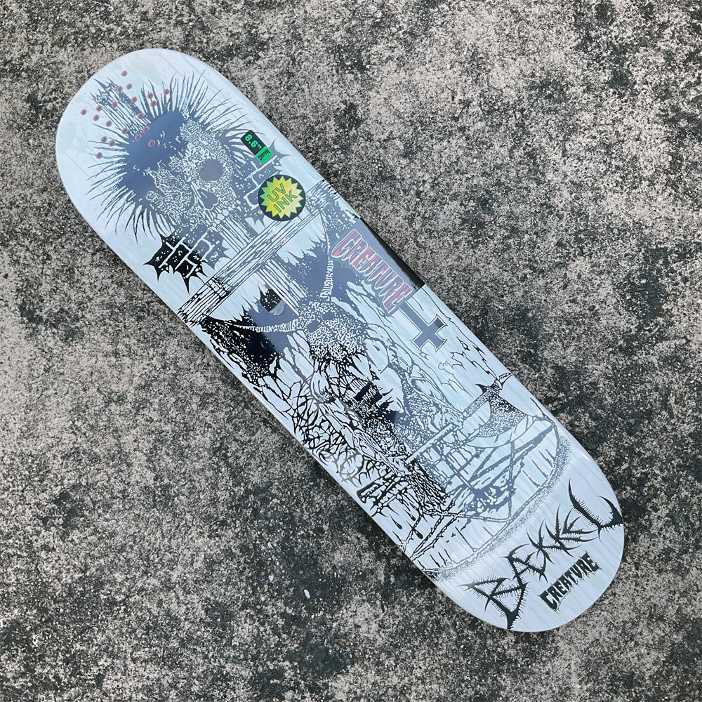 8.6in x 32.11in BAEKKEL BLK MTL PRO SKATEBOARD DECK