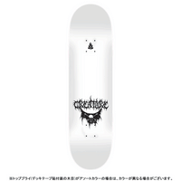 8.53in x 32.19in RAFFIN BLK MTL PRO SKATEBOARD DECK