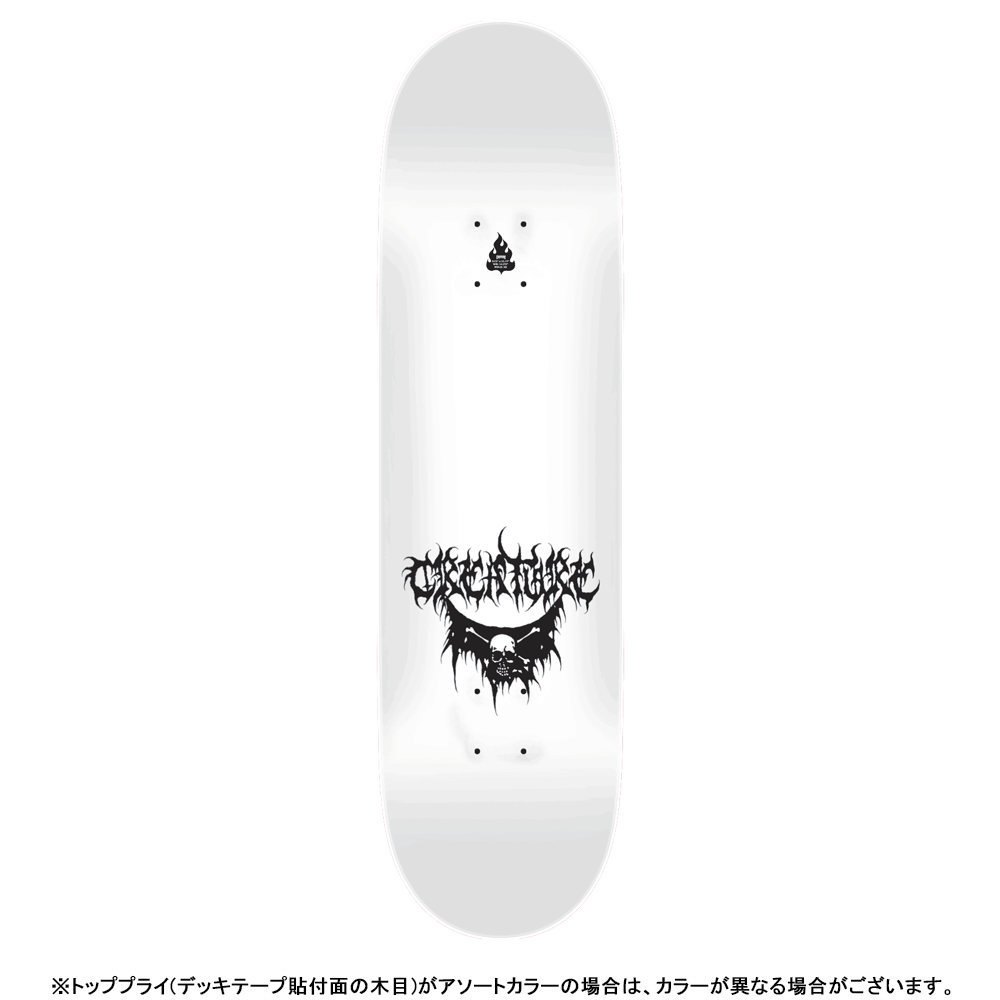 8.53in x 32.19in RAFFIN BLK MTL PRO SKATEBOARD DECK