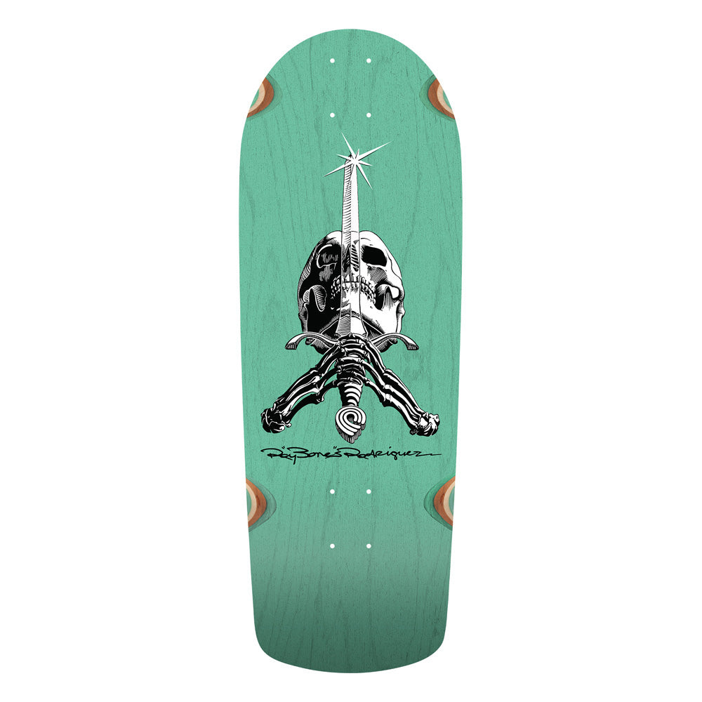 10.0in x 28.25in OG SNUB RAY RODRIGUEZ SKULL & SWORD REISSUE 