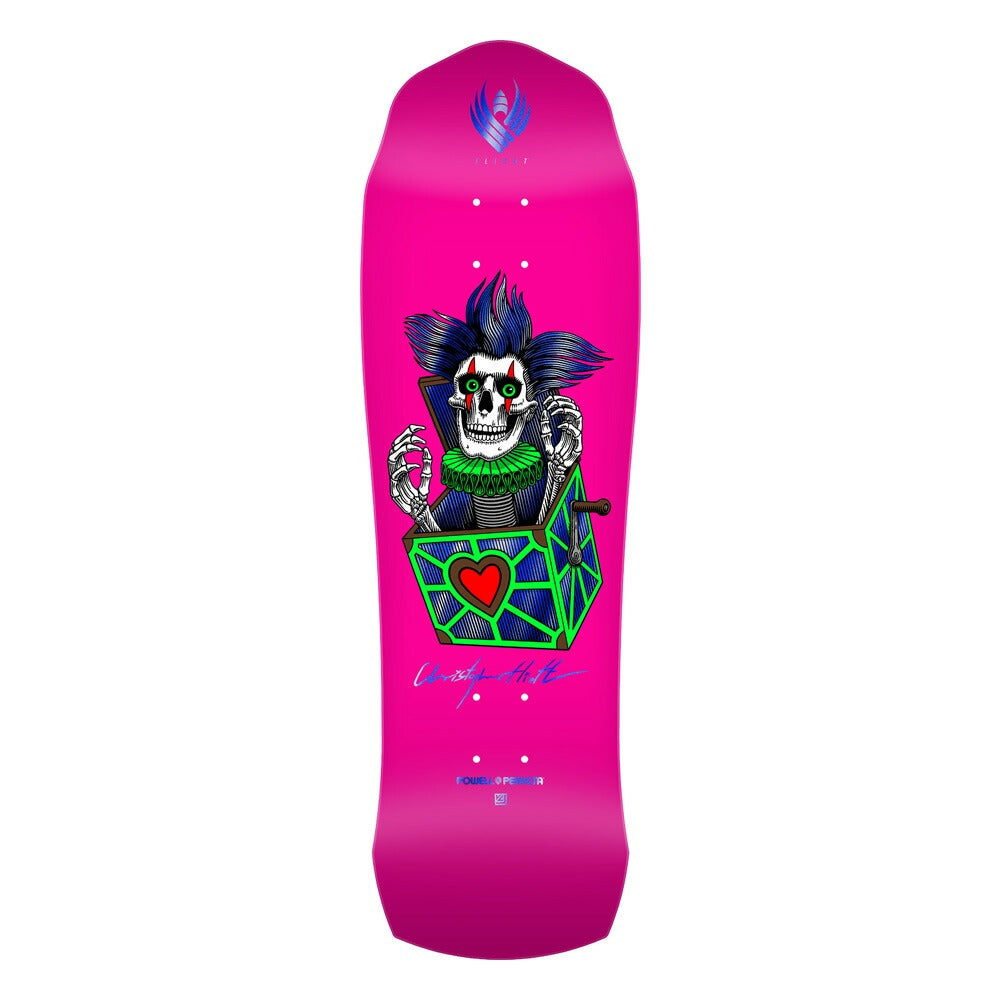 9.5in x 31.13in HIETT SKULL FLIGHT SKATEBOARD DECK SHAPE 310
