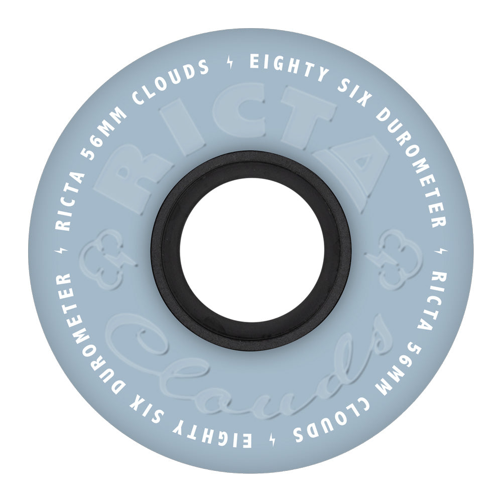 56mm CLOUDS SKY BLUE 86A SKATEBOARD WHEELS – ハスコオンラインストア