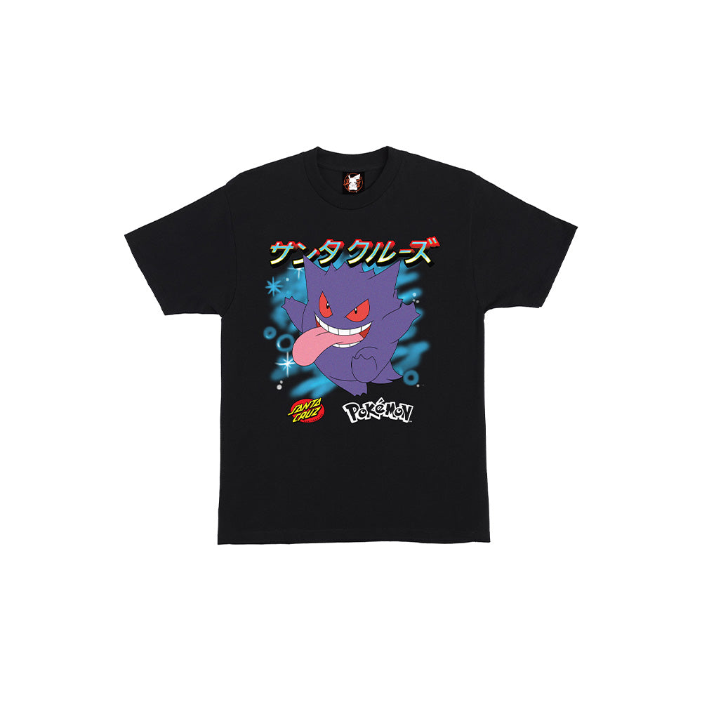 ポケモン サンタクルーズ ゴーストタイプ3 S/S Black TシャツサイズL-