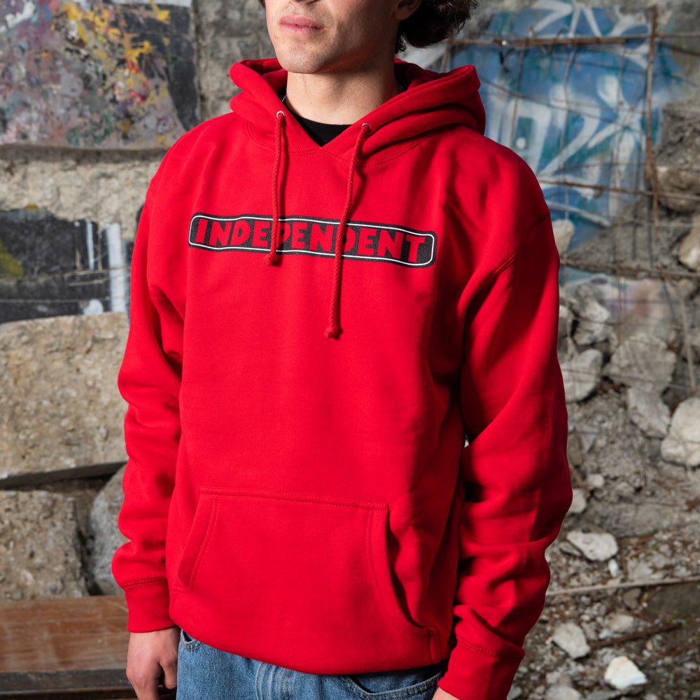 BAR LOGO P/O HOODED HEAVYWEIGHT SWEATSHIRT