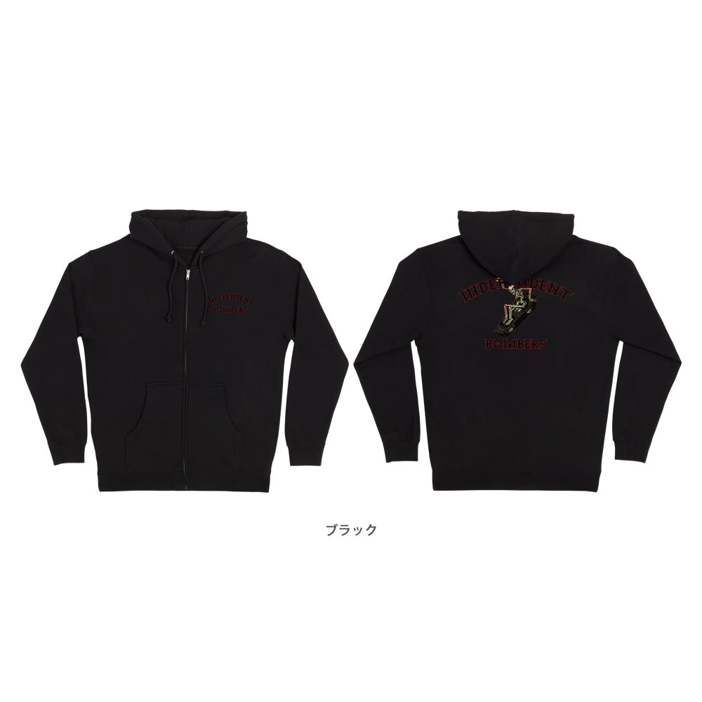 BOMBERS ZIP HOODED SWEATSHIRT