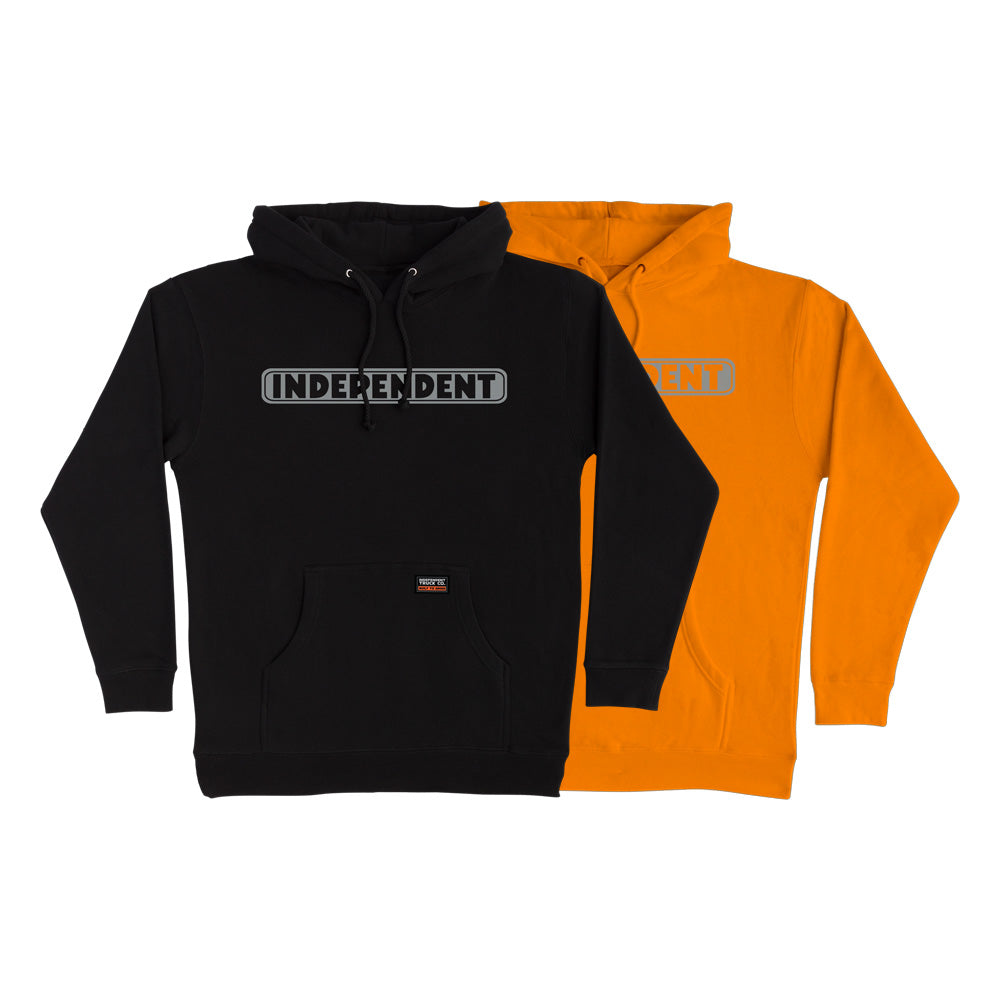 BAR LOGO REFLECTIVE P/O HOODED SWEATSHIRT