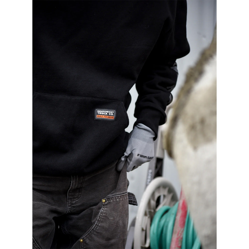 BAR LOGO REFLECTIVE P/O HOODED SWEATSHIRT