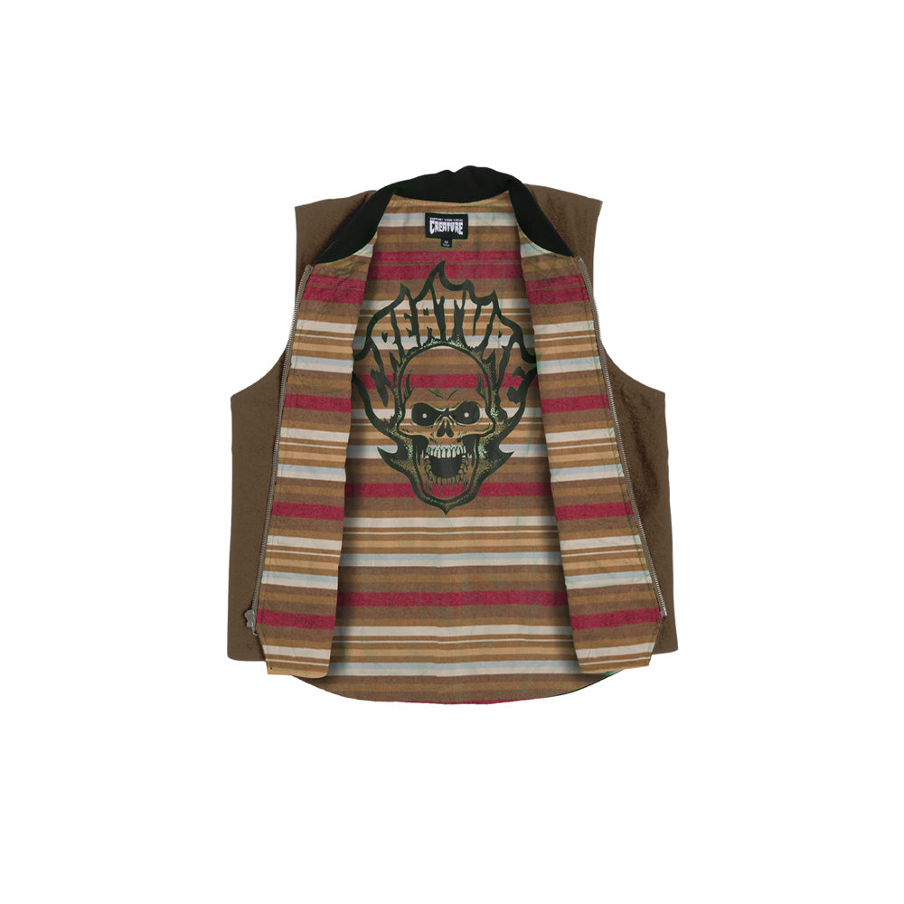 BONEHEAD FLAME VEST WORK TOP