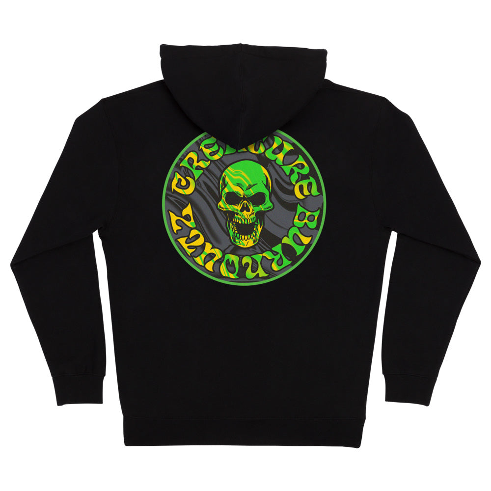 BURNOUTZ PATCH ZIP HOODED SWEATSHIRT