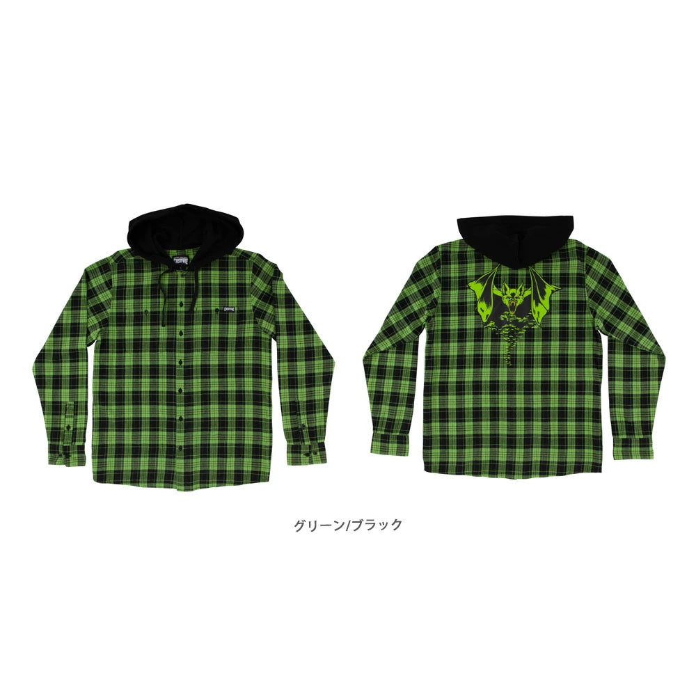 BAT RELIC L/S FLANNEL TOP