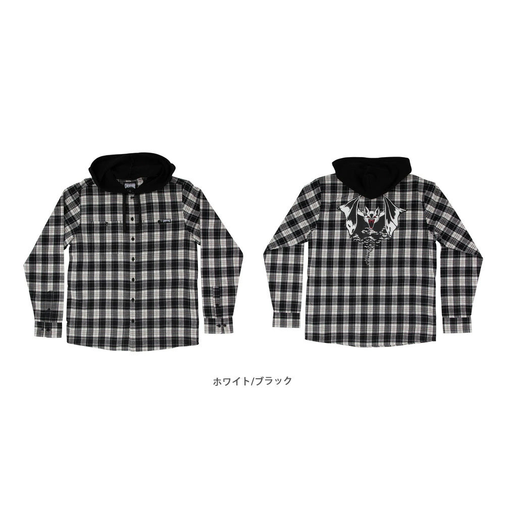BAT RELIC L/S FLANNEL TOP