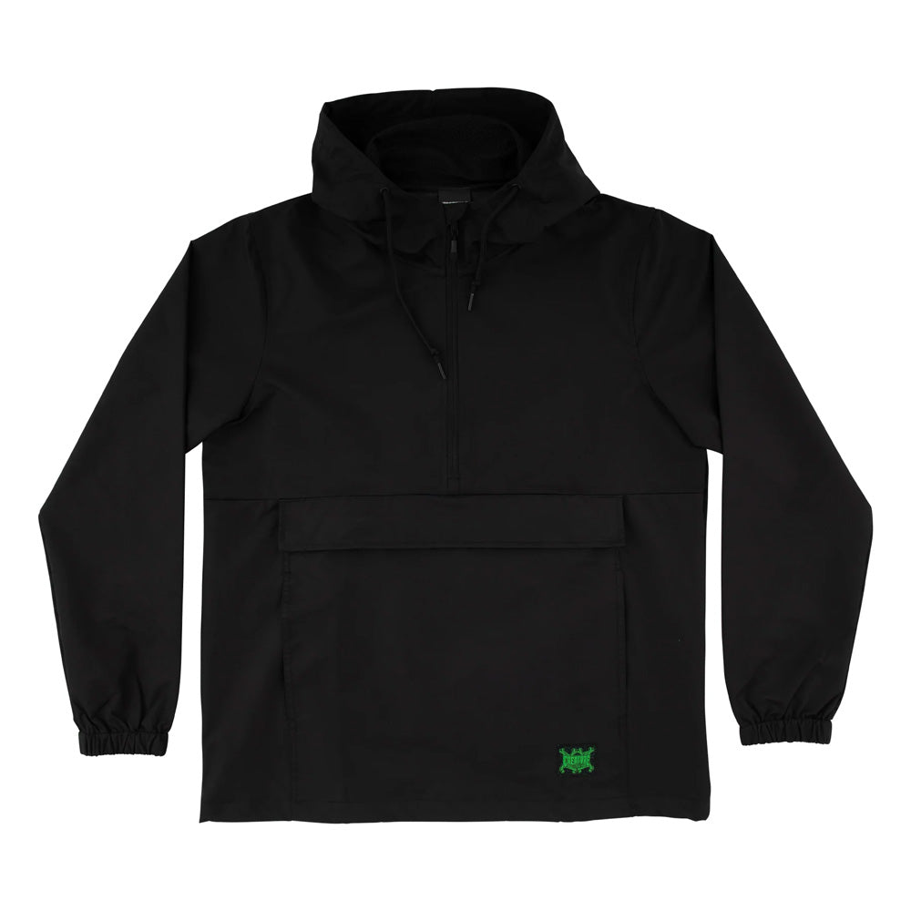 PATENT HOODED WINDBREAKER JACKET