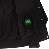 DROP OUT HOODED VARSITY JACKET