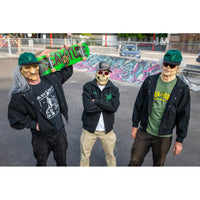 DROP OUT HOODED VARSITY JACKET