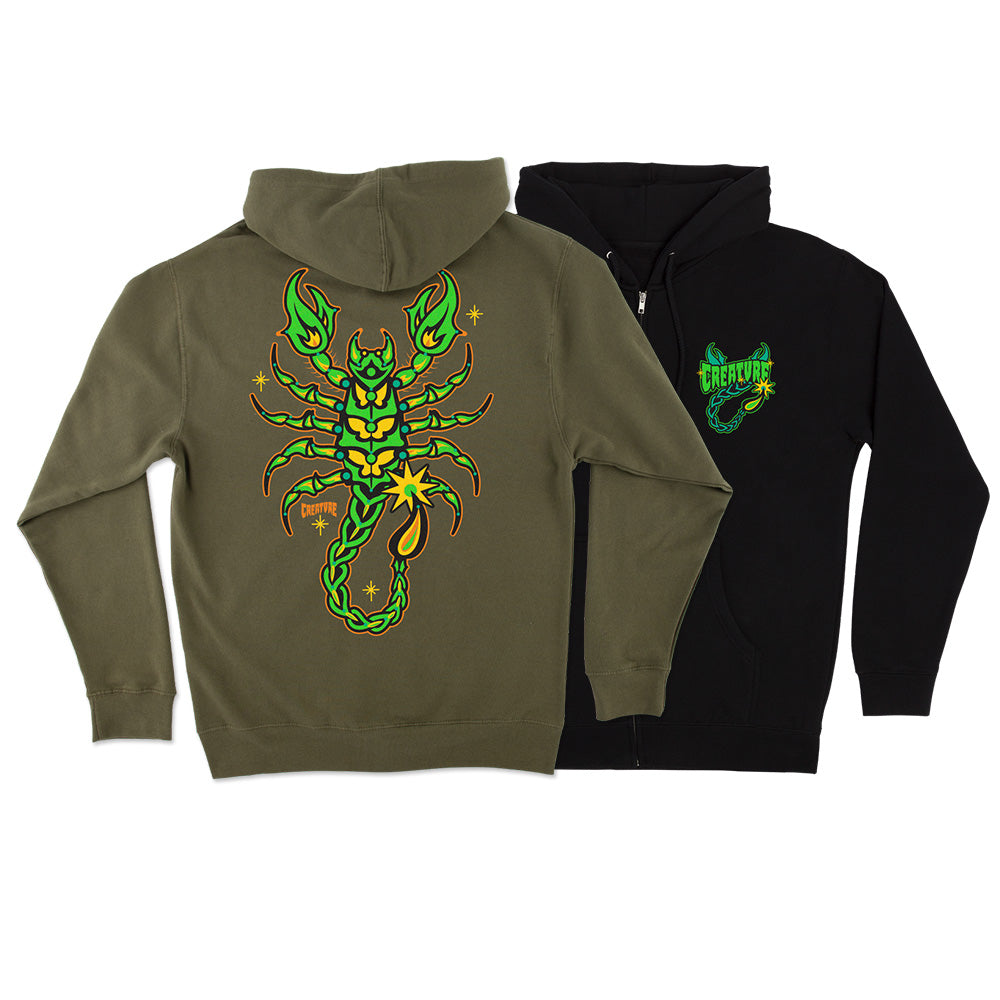 DEADLY SANDS ZIP HOODED SWEATSHIRT