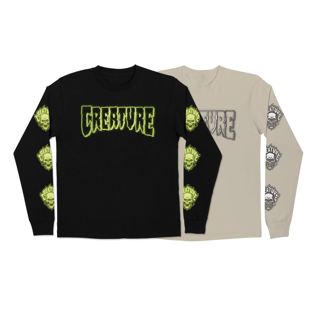 BONEHEAD GLITCH L/S REGULAR T-SHIRT