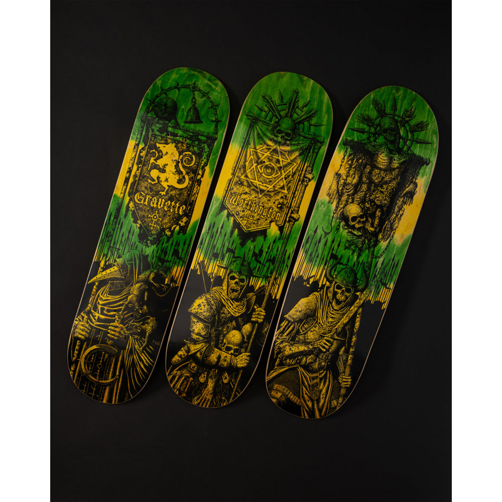 8.3in x 32.2in GRAVETTE MESSENGER VX PRO SKATEBOARD DECK