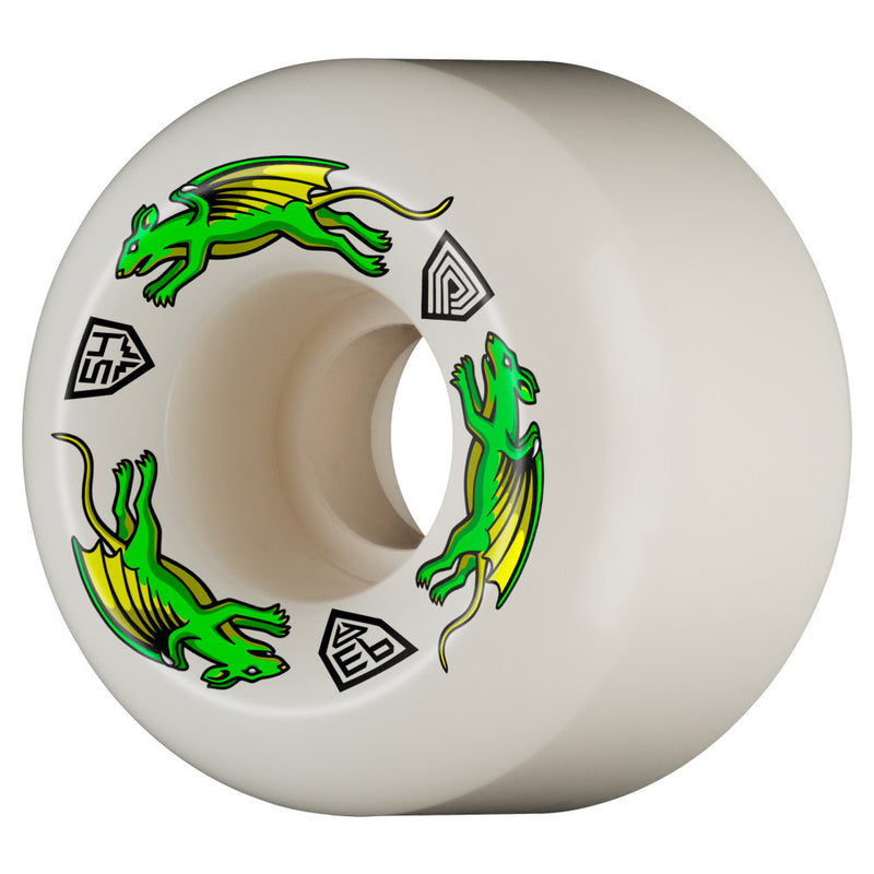 54mm x 39mm NANO RATS DRAGON FORMULA WHITE 93A WHEEL