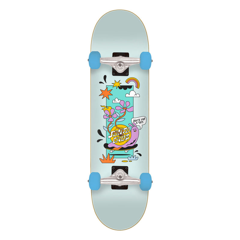 8.0in x 30.5in SKATE LIKE A GIRL FULL SKATEBOARD COMPLETE