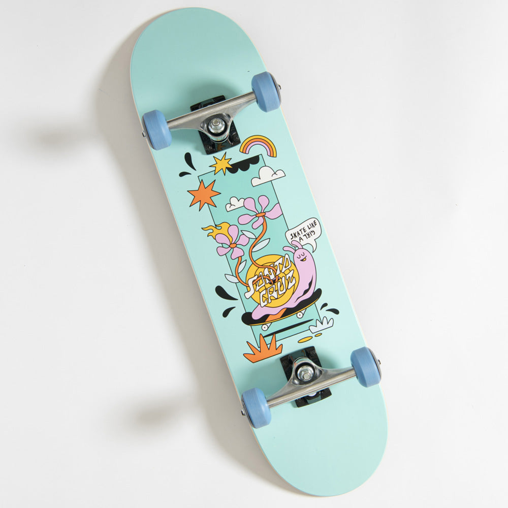 8.0in x 30.5in SKATE LIKE A GIRL FULL SKATEBOARD COMPLETE