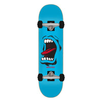 8.0in x 31.25in FULL SCREAMING BIG MOUTH BLUE SKATEBOARD COMPLETE