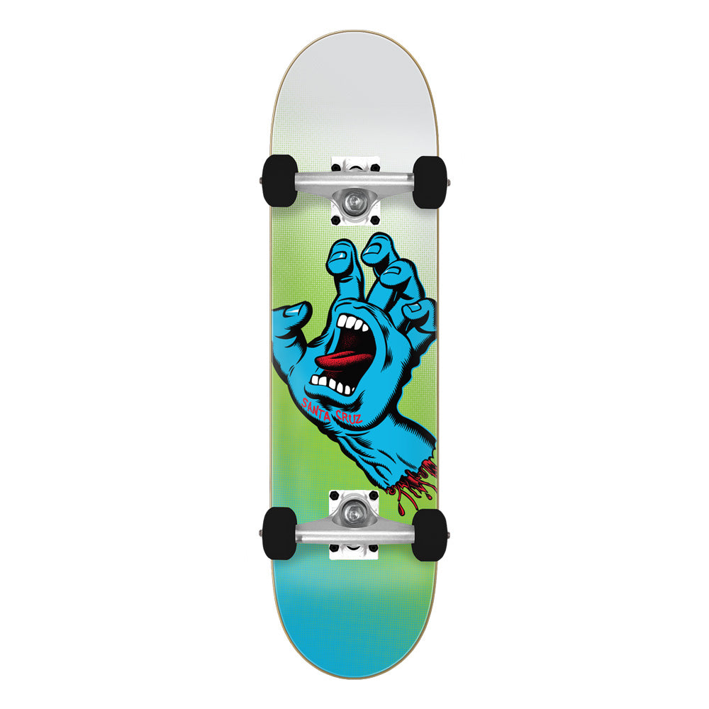 8.0in x 31.25in SCREAMING HAND COLOR FADE SKATEBOARD COMPLETE