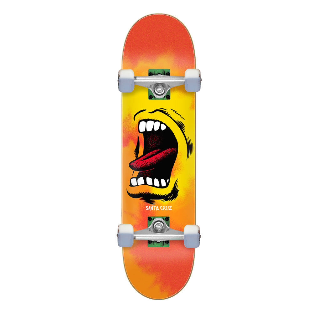 8.0in x 31.25in FULL BIG MOUTH FLAME SKATEBOARD COMPLETE