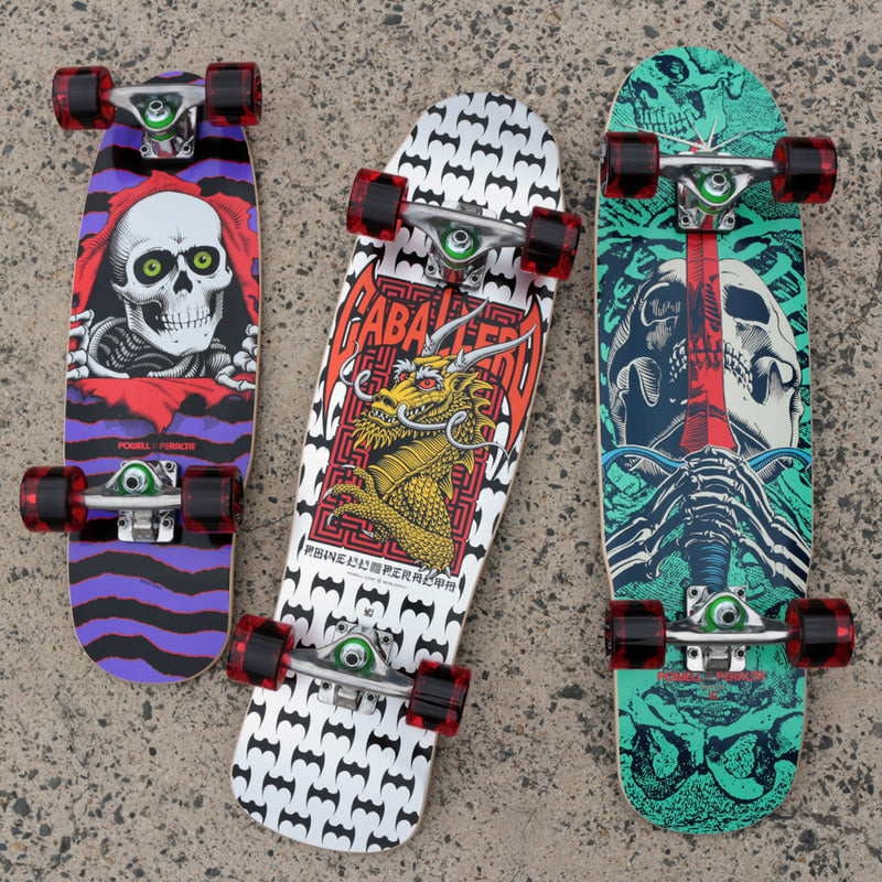 7.5in x 24in MICRO MINI RIPPER CRUISER COMPLETE PURPLE/RED