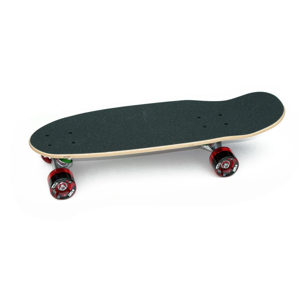 7.5in x 24.0in RIPPER CRUISER SKATEBOARD COMPLETE SILVER/BLUE
