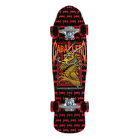 8.0in x 29.5in CAB STREET DRAGON CRUISER SKATEBOARD COMPLETE BLACK/RED