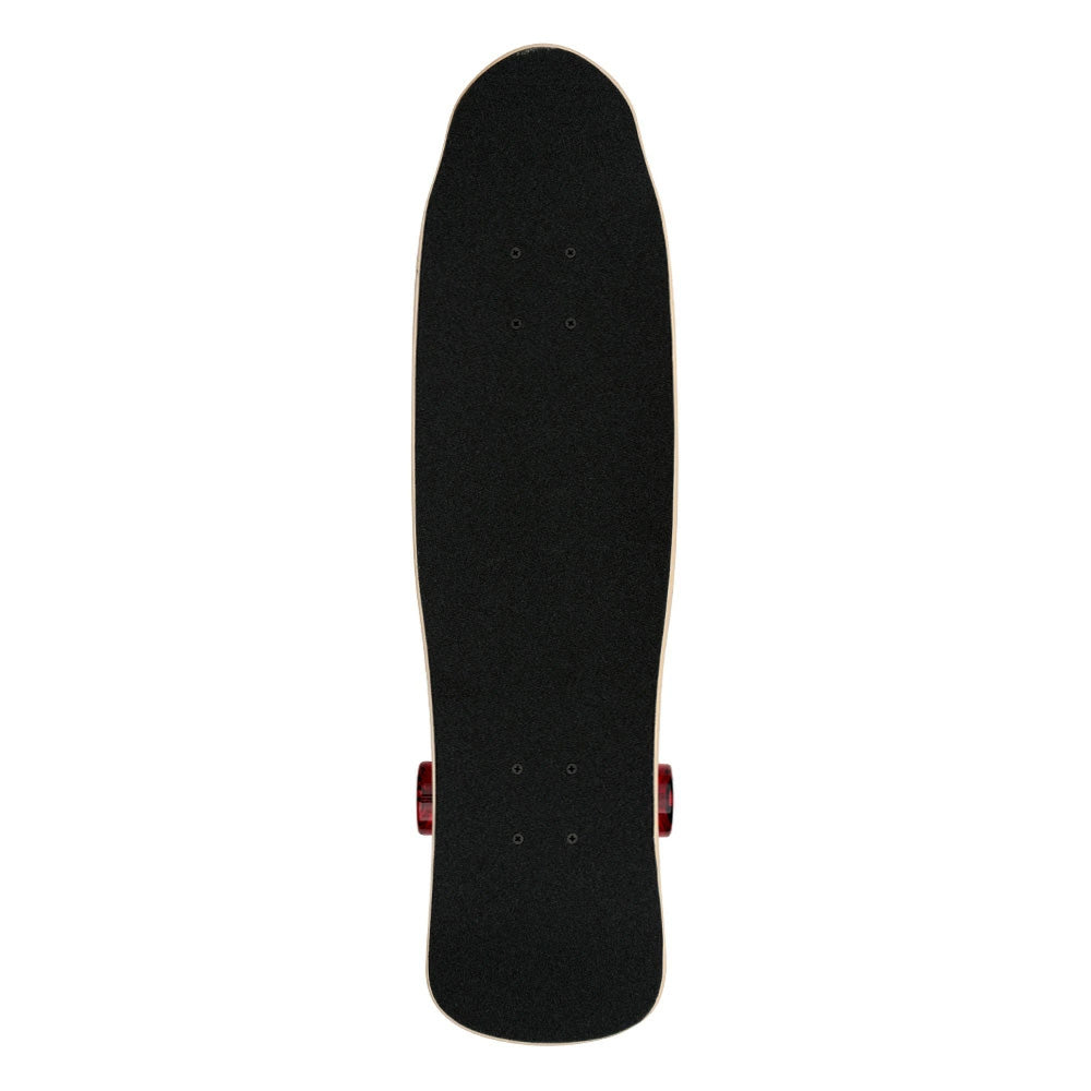 8.0in x 29.5in CAB STREET DRAGON CRUISER SKATEBOARD COMPLETE BLACK/RED