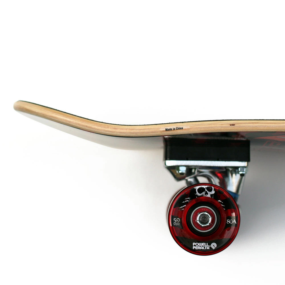 8.0in x 29.5in CAB STREET DRAGON CRUISER SKATEBOARD COMPLETE BLACK/RED