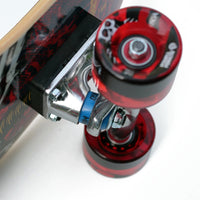 8.0in x 30.0in SKULL&SWORD CRUISER SKATEBOARD COMPLETE NAVY/RED