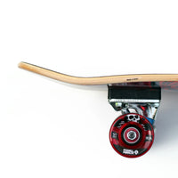 8.0in x 30.0in SKULL&SWORD CRUISER SKATEBOARD COMPLETE NAVY/RED