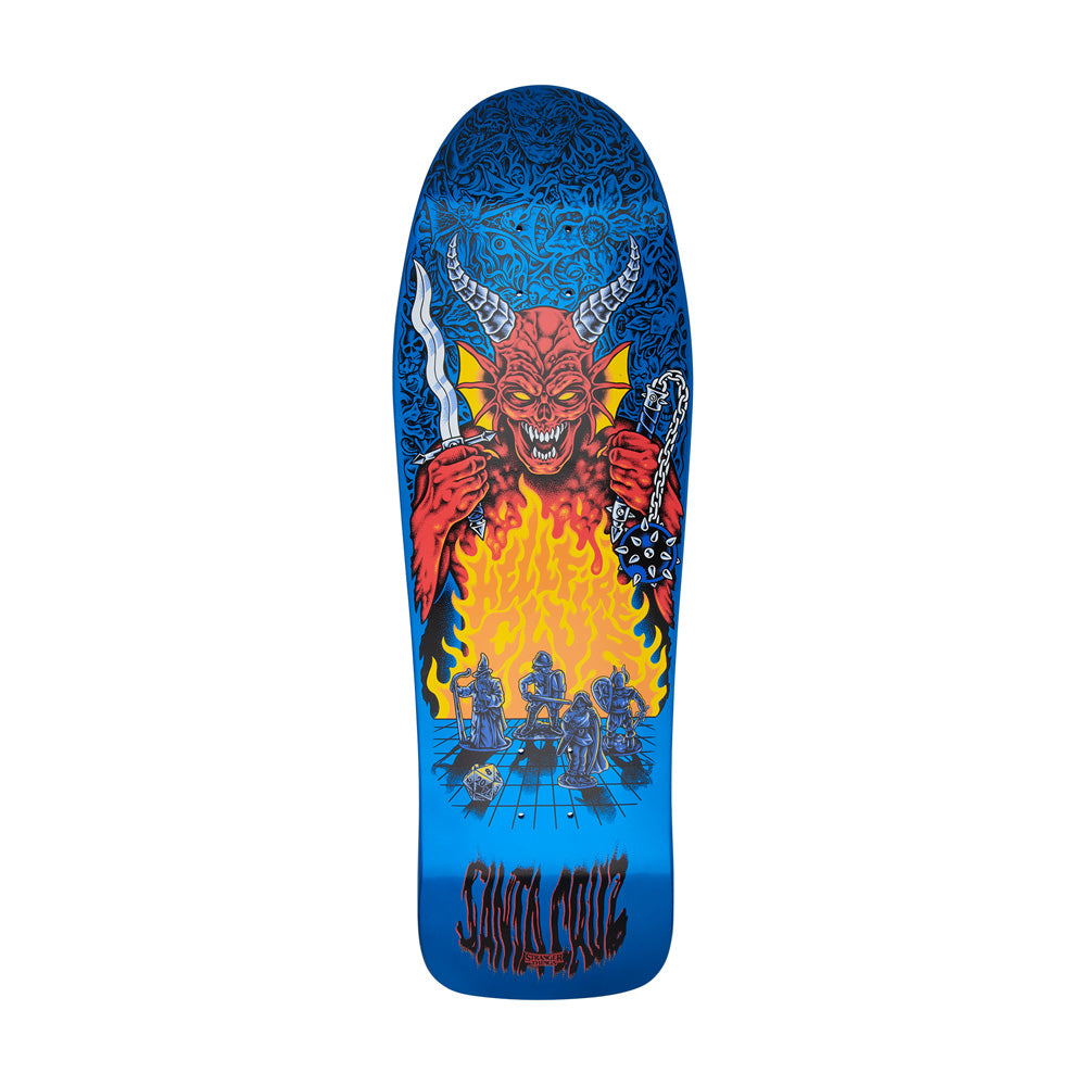 10.07in x 31.275in STRANGER THINGS KNOX HELLFIRE PIT SKATEBOARD DECK