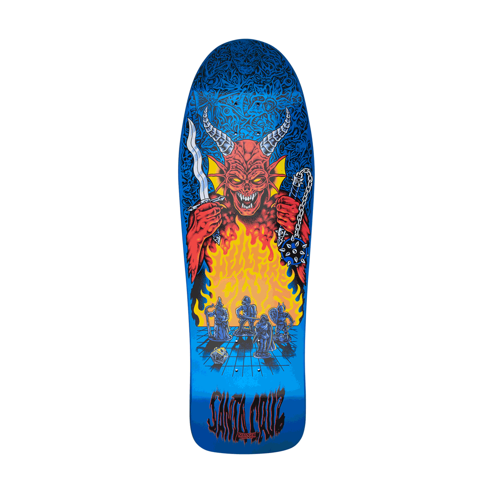 10.07in x 31.275in STRANGER THINGS KNOX HELLFIRE PIT SKATEBOARD DECK